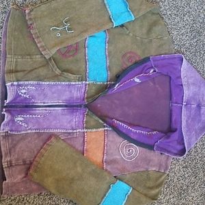 Hippie peace sweater